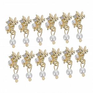 Набор украшений для ногтей (12 шт.) для самостоятельного создания сверкающего маникюра на дому, украшения для мобильного телефона, уникальная подвеска для маникюра - Фото 1