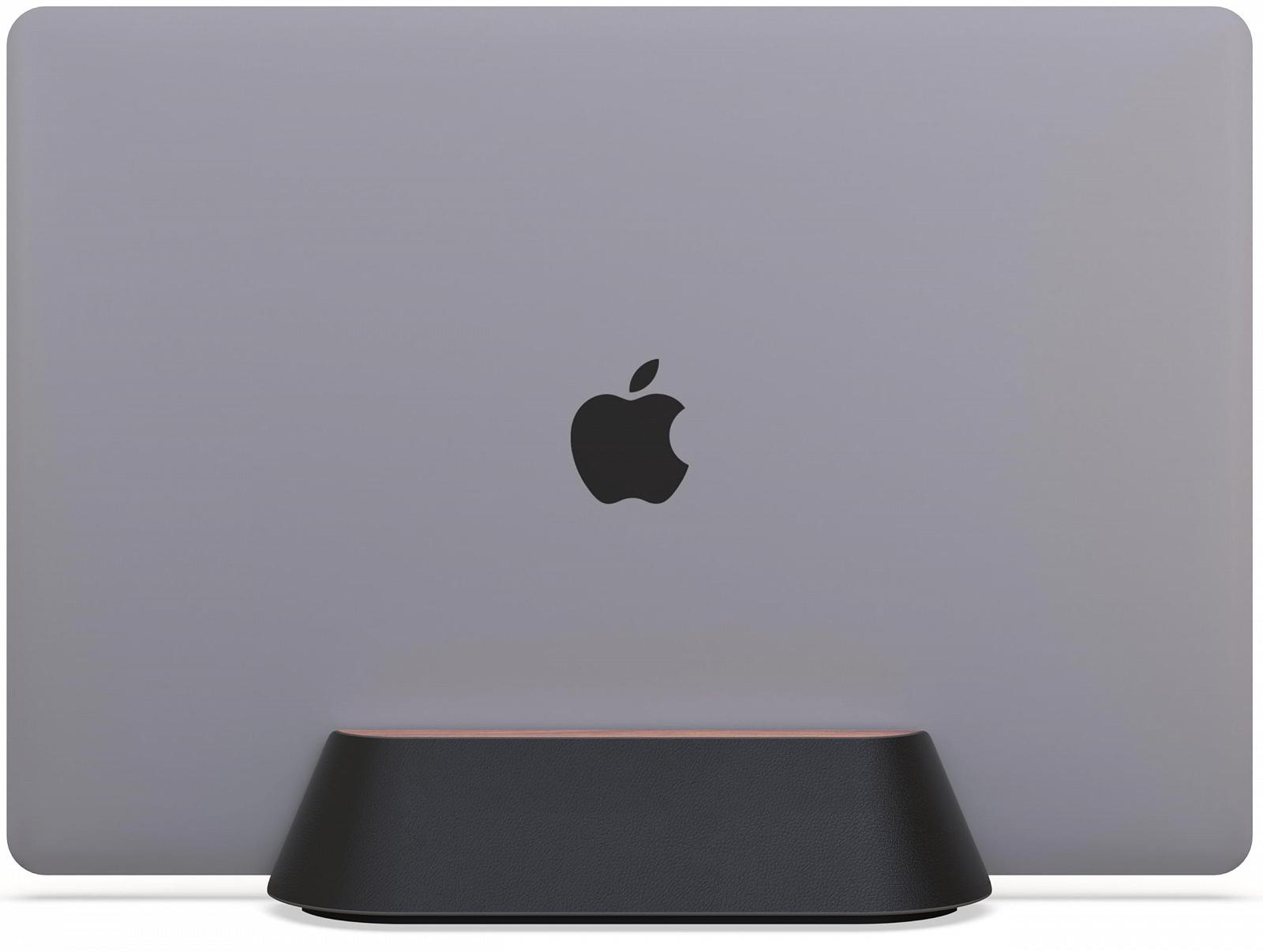 Вертикальная Подставка для Ноутбука Walnut and Ebony Leather (1-3,7 см), фото №1 Вертикальная Подставка для Ноутбука Walnut and Ebony Leather (1-3,7 см), фото №1