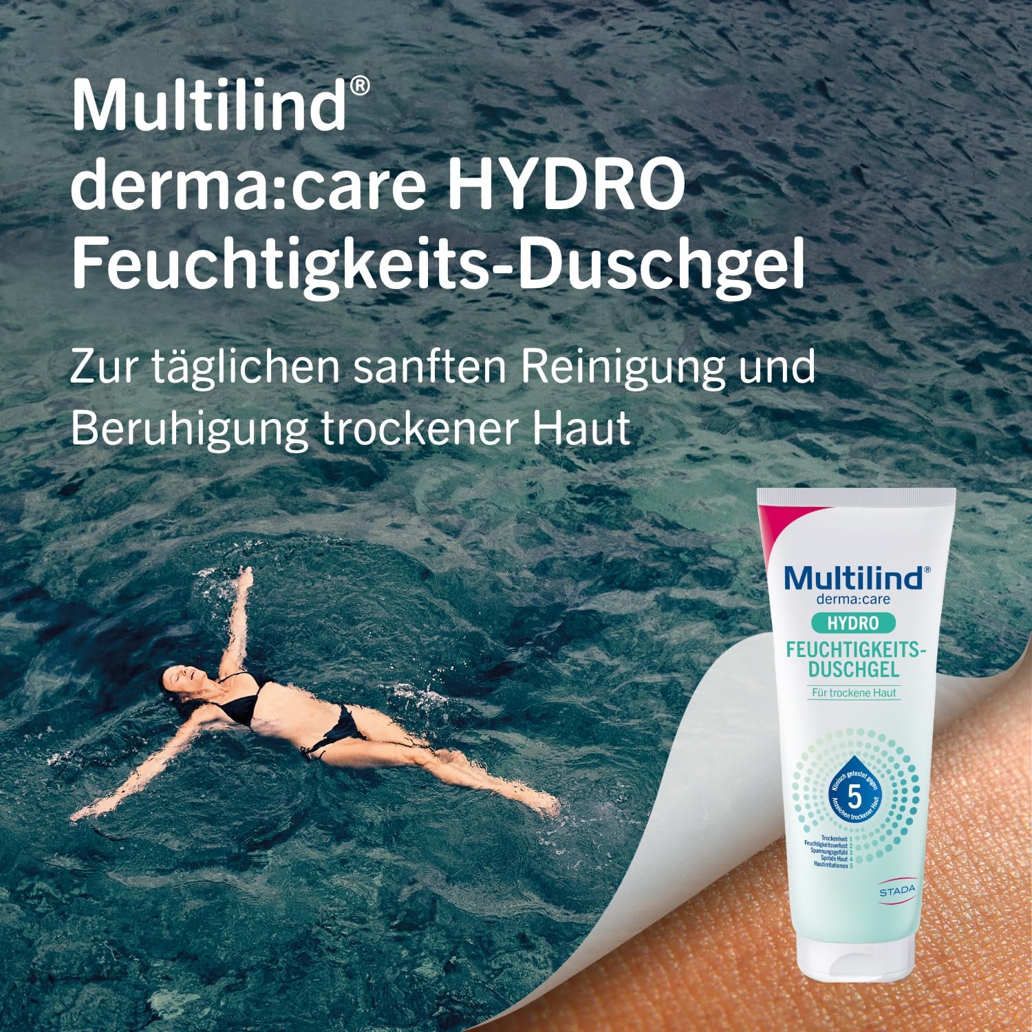 Гель для душу MULTILIND DermaCare Hydro Moisturising 250 мл, фото №2