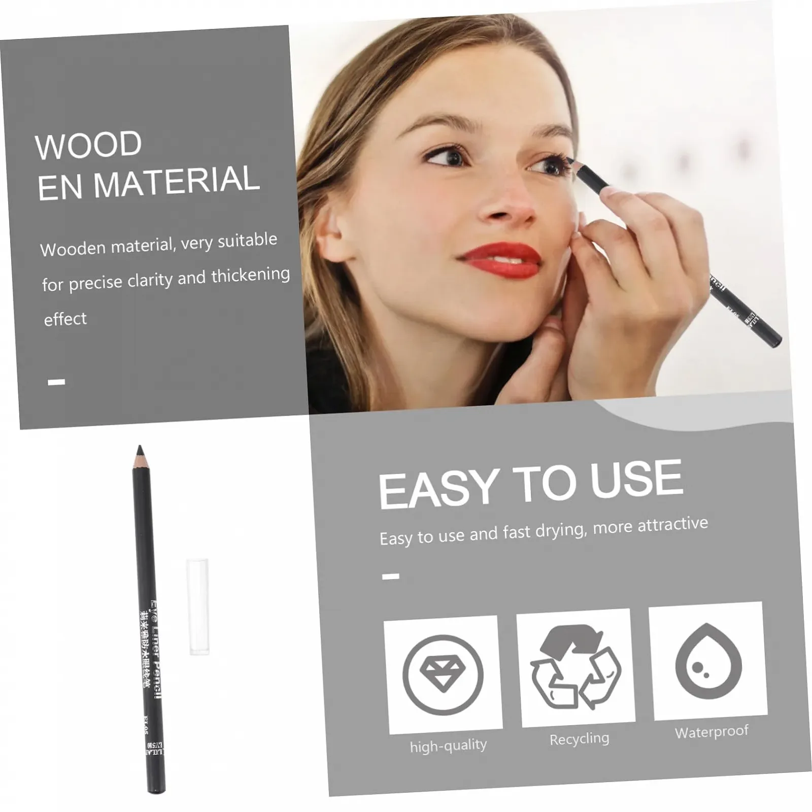 Карандаш для глаз Ipetboom Цветный 1 шт Водонепроницаемая, фото №2 Карандаш для глаз Ipetboom Цветный 1 шт Водонепроницаемая, фото №2