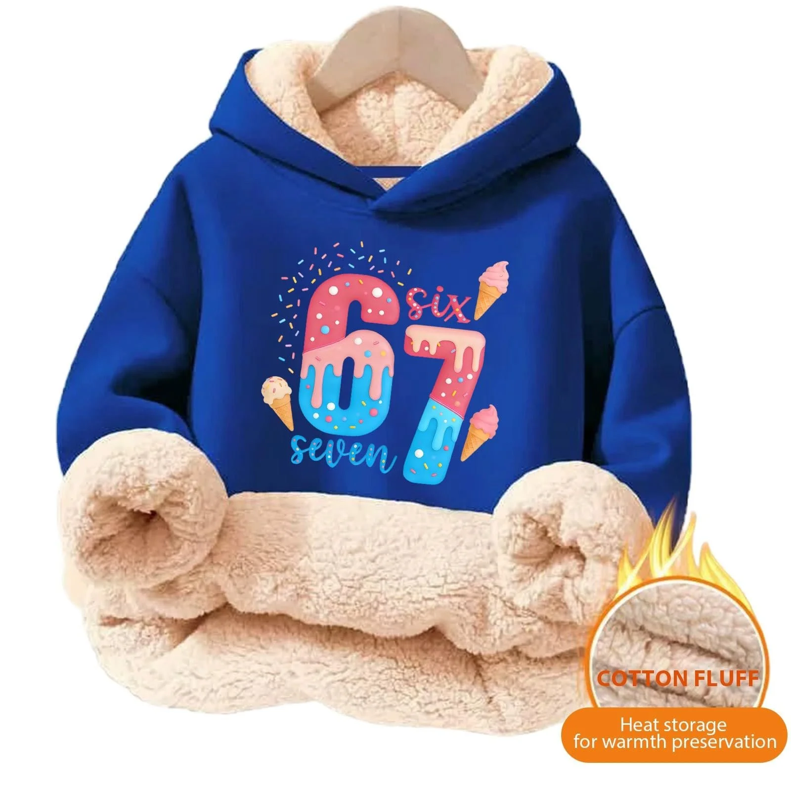 Худи Детское худи для девочек Повседневная мода Толстовка для мальчиков Детское худи из мягкого флиса Теплое дышащее худи с графикой Удобная куртка-толстовка Рубашка с длинными рукавами, фото №4