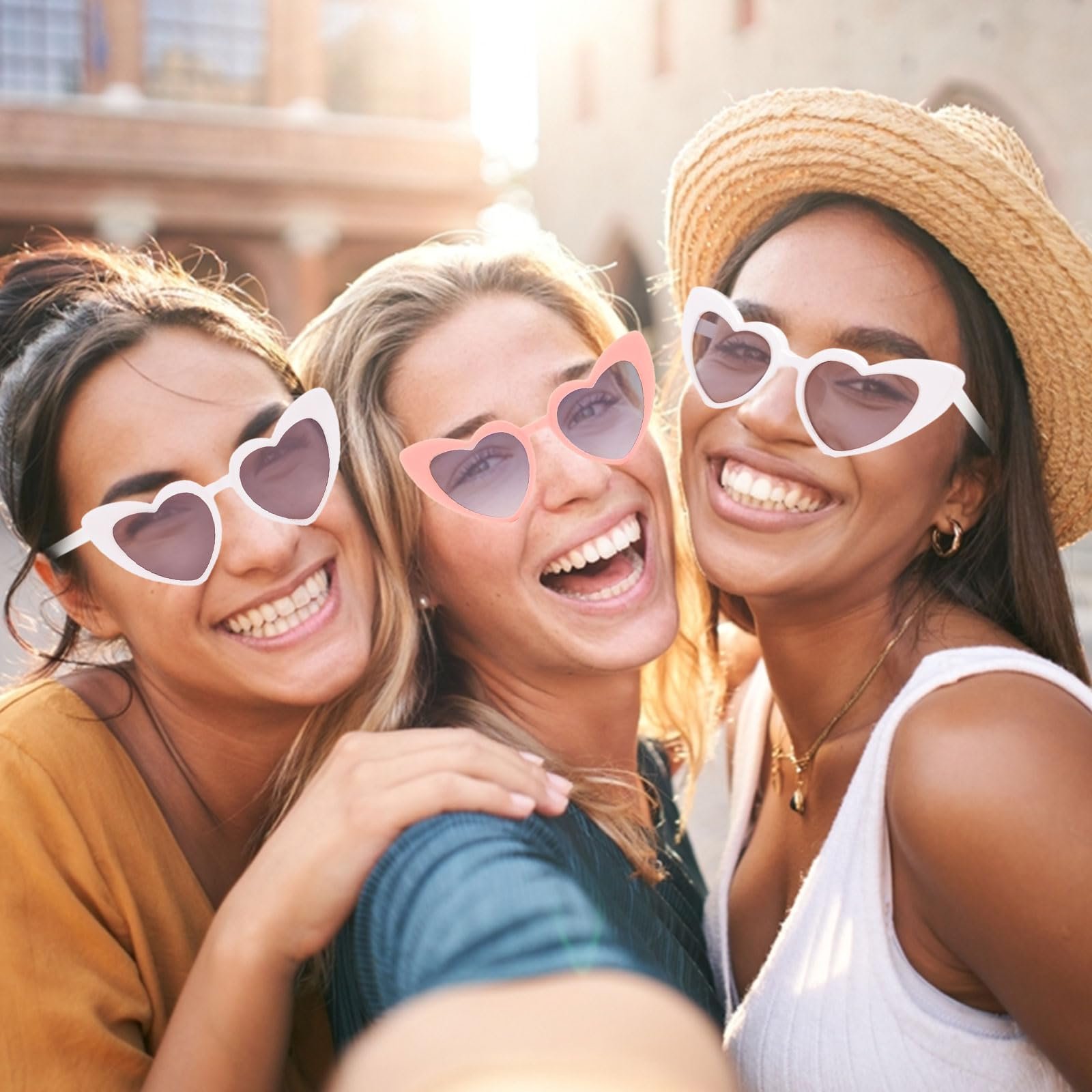 Сонцезахисні Окуляри Серцеподібні MIVAIUN Набір з 4 Вінтажні, фото №7