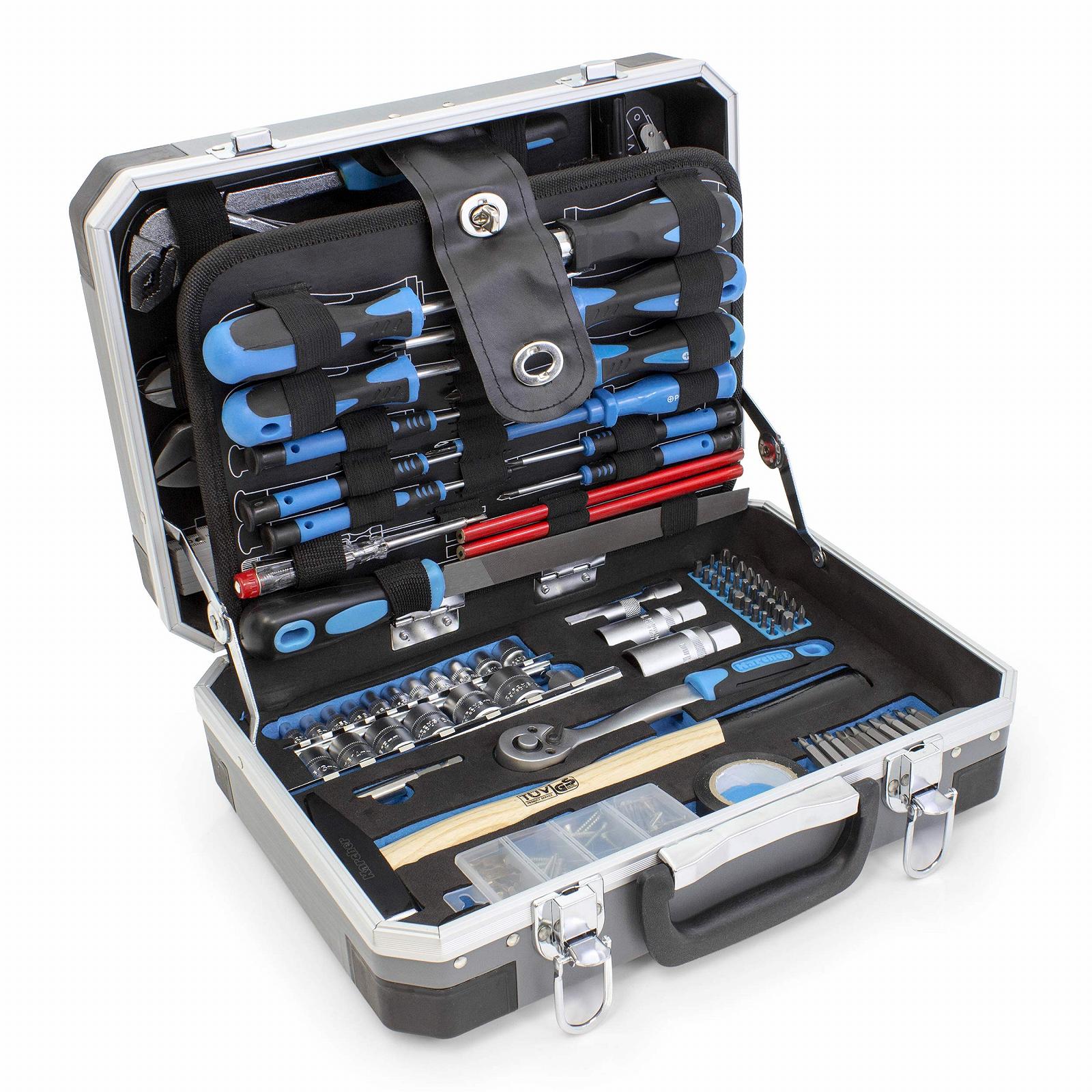 Ящик для инструментов Karcher 114 шт. Хромованадиевая и углеродистая сталь, фото №3