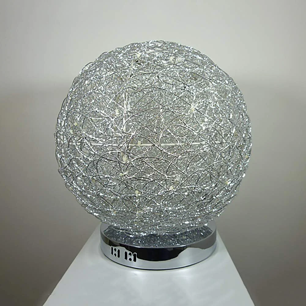 Настільна лампа Alissa Wire Ball Lamp Halogen and LED 40 см Алюмінієвий дріт, фото №4