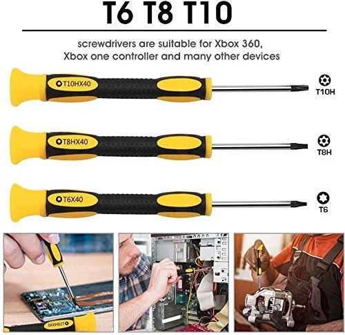 Набір викруток 8 шт. T6 T8 T10 Торкс портативний прецизійний для домашнього ремонту, фото №3