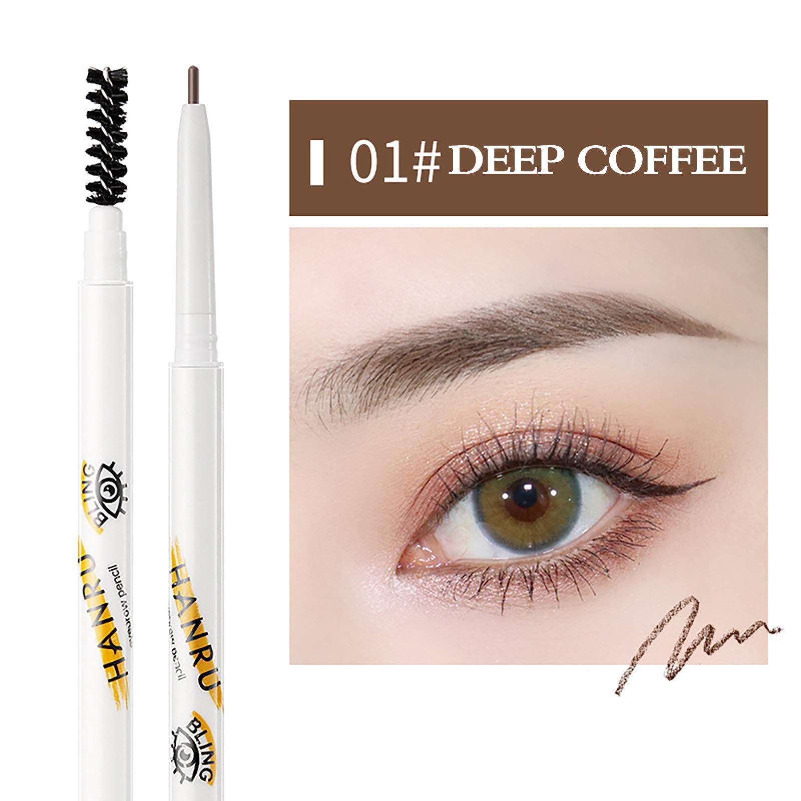 Цветовой набор карандаш для бровей и кисть Triangular Precision Tip, фото №2 Цветовой набор карандаш для бровей и кисть Triangular Precision Tip, фото №2