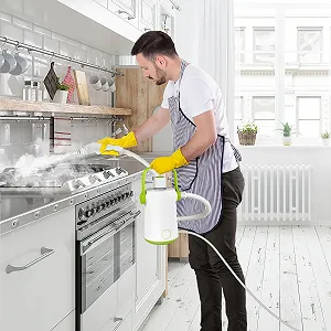 Пароочисник ручний SOARS 1000 W 300 ml 3 Bar Green synthetic.ua - Фото 1