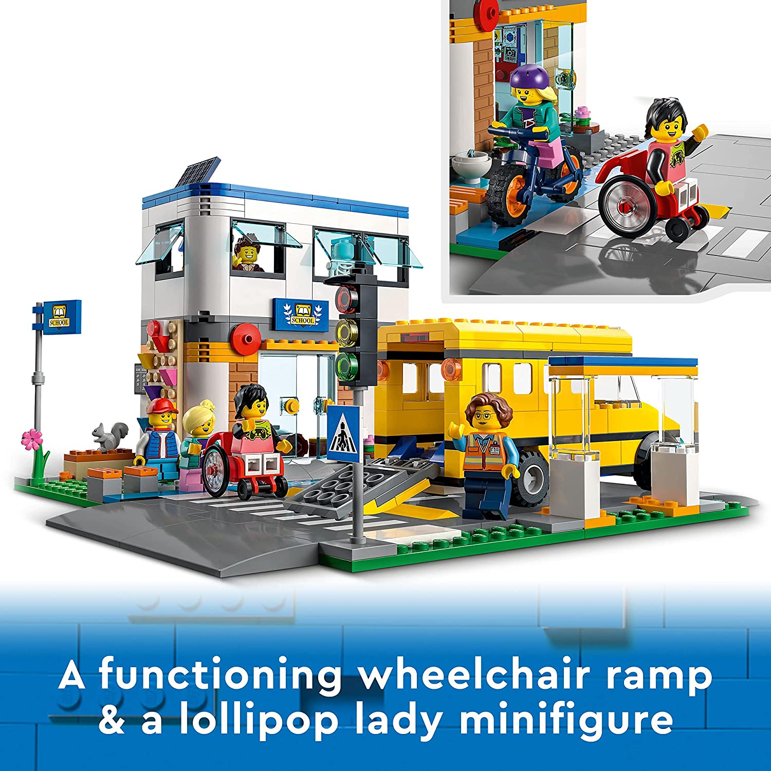 Конструктор Lego City School Day 60329 с игрушечным автобусом, фото №4