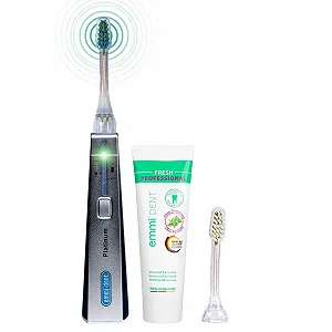 Електрична ультразвукова зубна щітка emmi-dent Platinum Starter Set Carbon - Фото 1