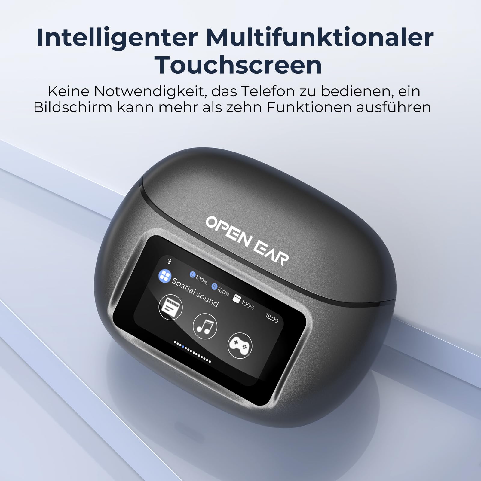 Наушники Relxhome Bluetooth 5.4 Открытые Уши HiFi Звук LED Дисплей IPX5, фото №4