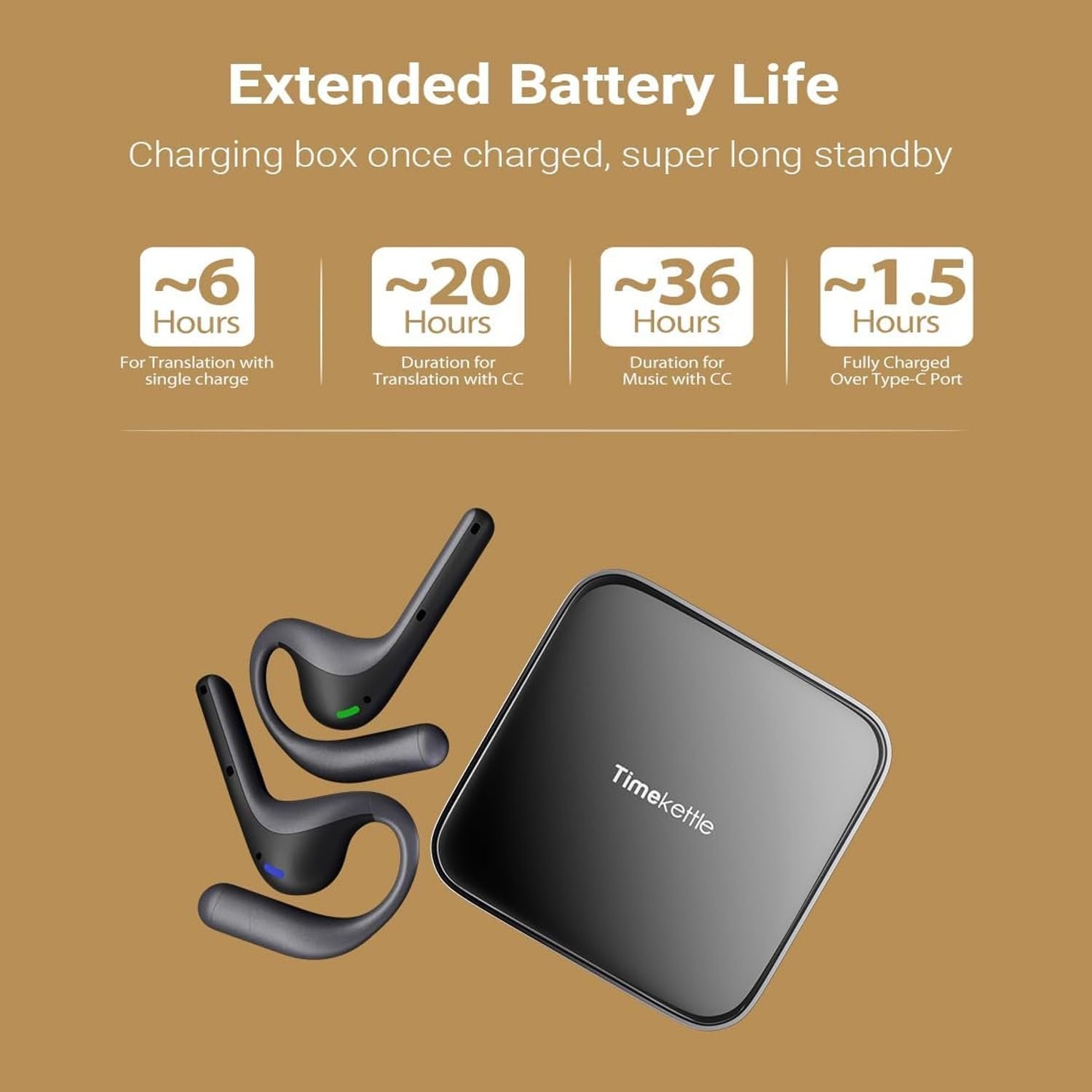 Наушники AI Timekettle W4 Pro, Мировой и голосовой помощник с AI переводом для 40 языков и 93 акцентов, фото №5