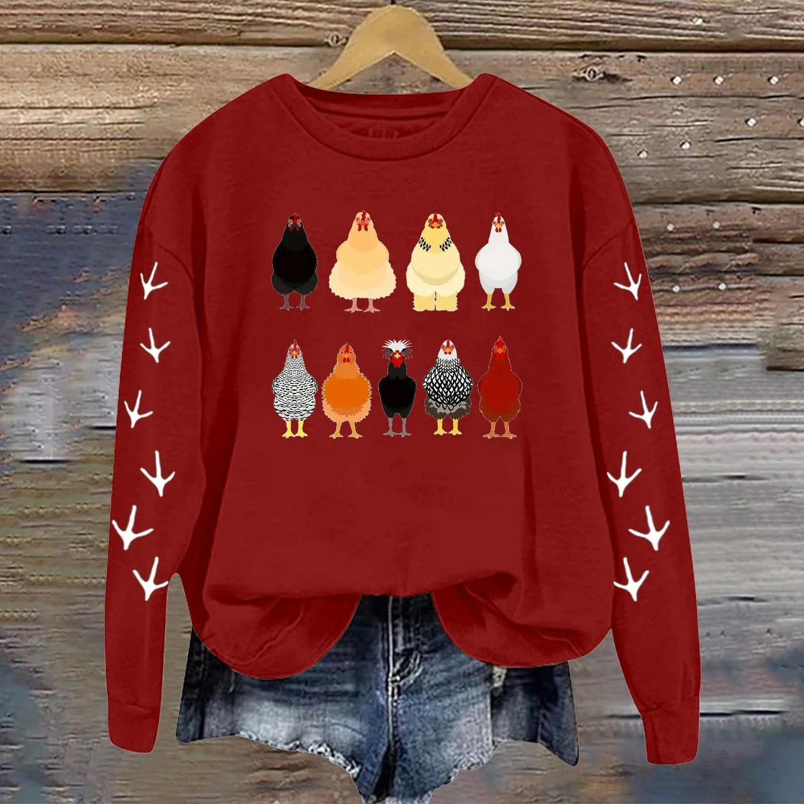 Модний жіночий світшот з довгими рукавами, фото №2