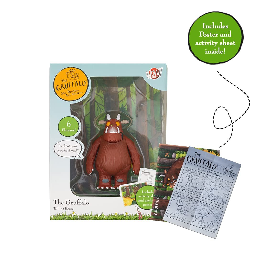 Игрушечная фигурка Груффало Julia Donaldson, подвижная, говорящая, со звуками, 12 см, фото №8