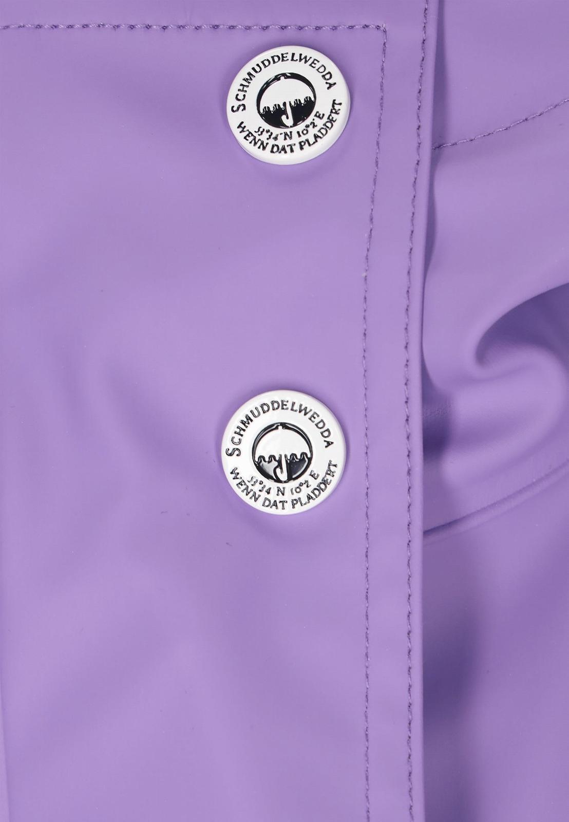 Жіноче пальто Schmuddelwedda з капюшоном водонепроникне на блискавці з прорізною кишенею довгий рукав стандартного крою, фото №3