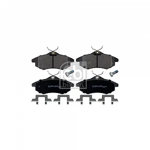 Комплект гальмівних колодок дискового гальма FEBI BILSTEIN 16590 передній міст для CITROËN synthetic.ua - Фото 1