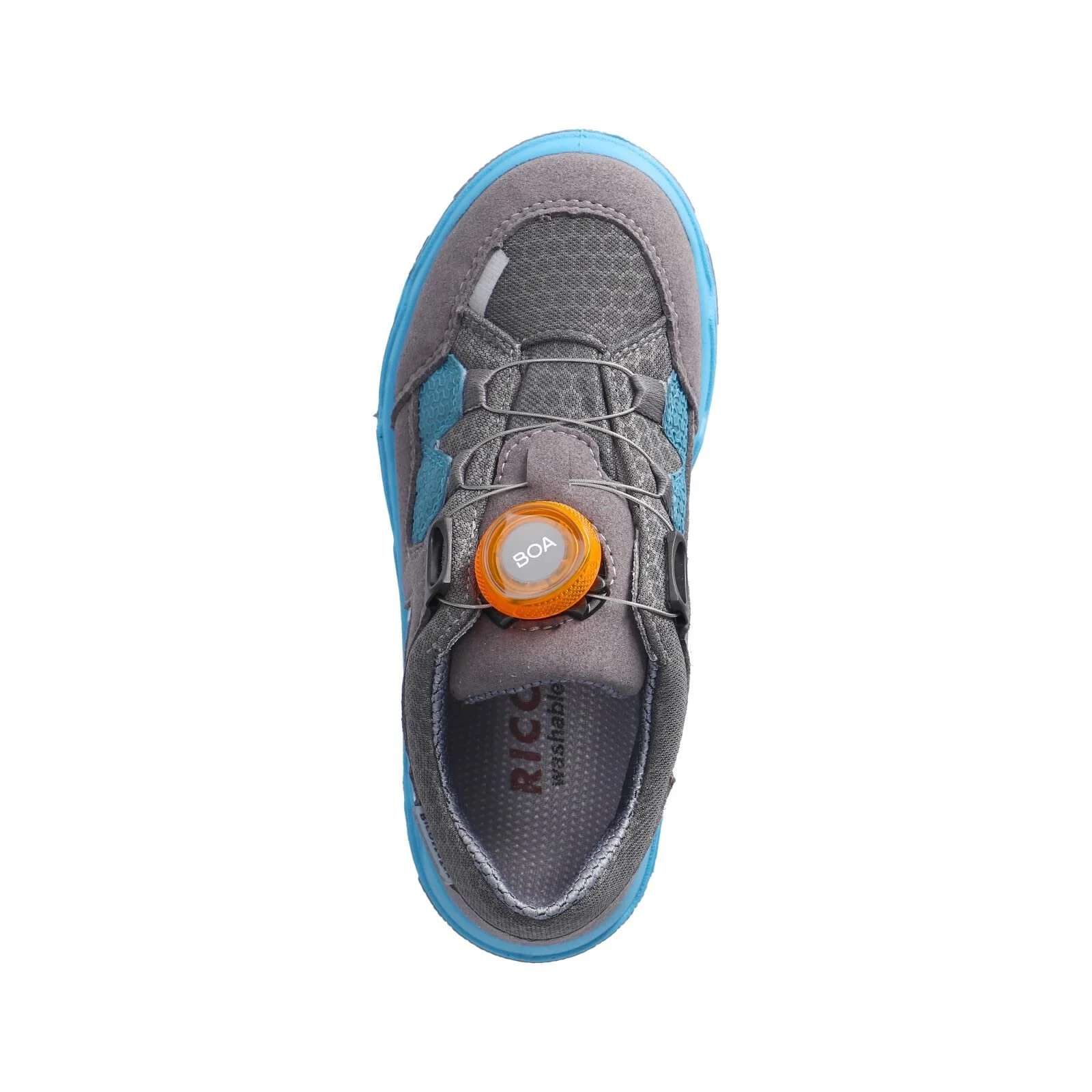 Кроссовки RICOSTA Canyon для мальчиков, детские низкие кроссовки, WMS:Medium, Tex, Vegan, BOA, фото №6