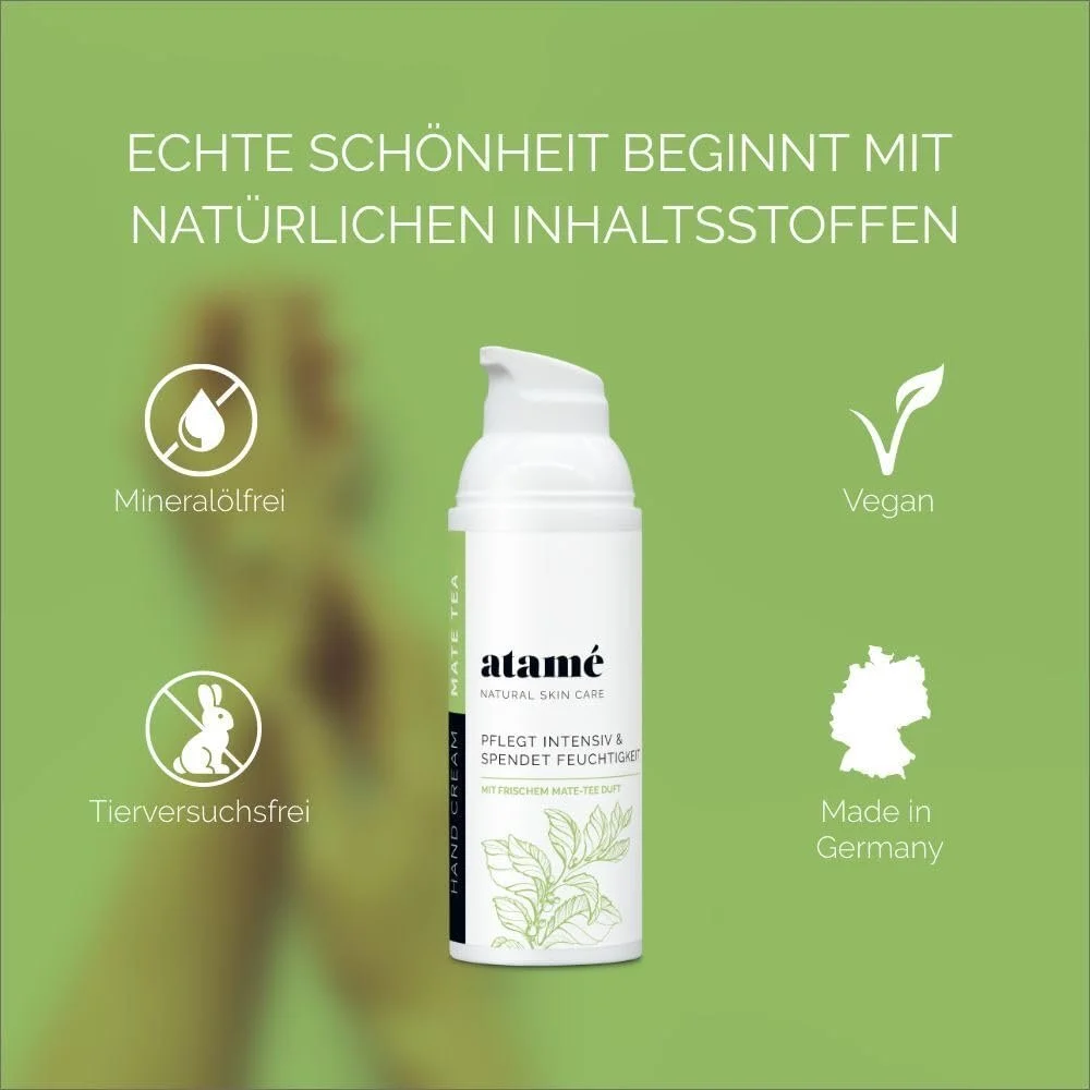 Крем для рук Mate Tea Інтенсивний догляд з натуральним трав'яним комплексом, веганський та зволожуючий 50 мл, фото №4