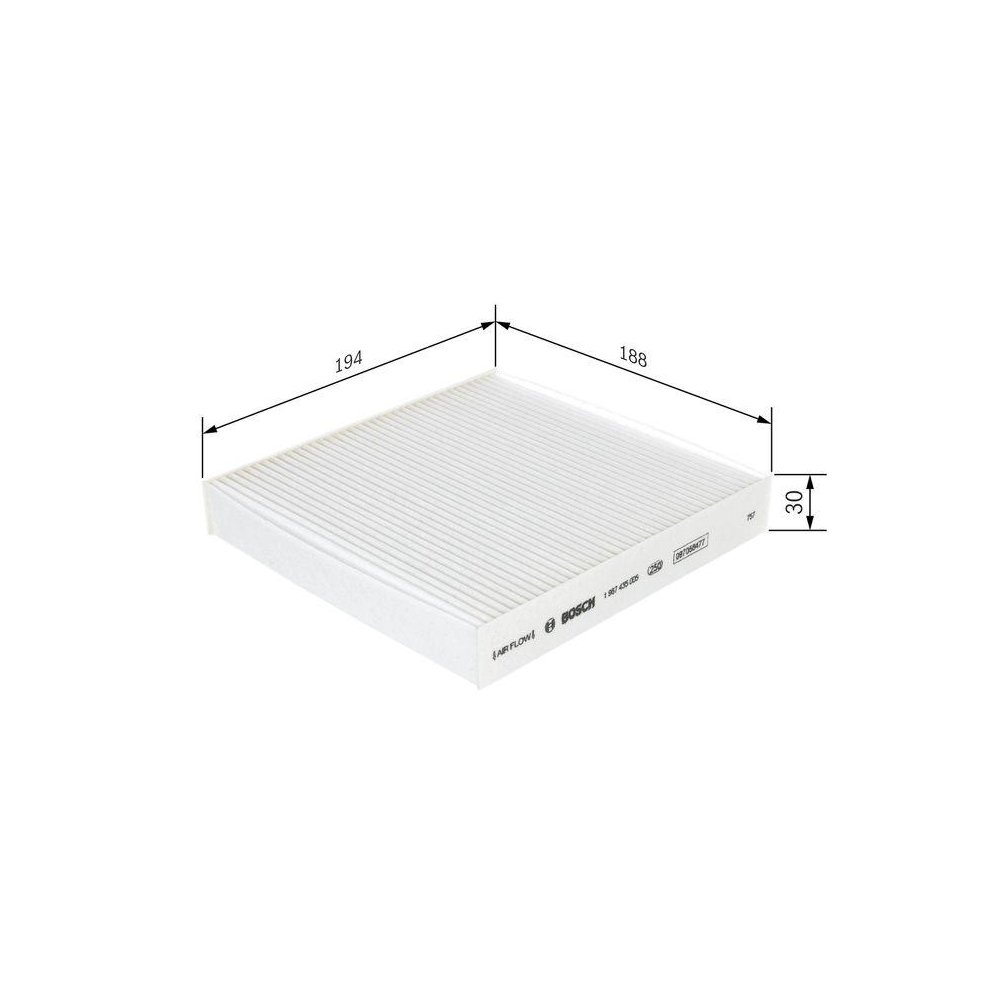 Фильтр салона BOSCH 1 987 435 005 для FIAT LANCIA, фото №1