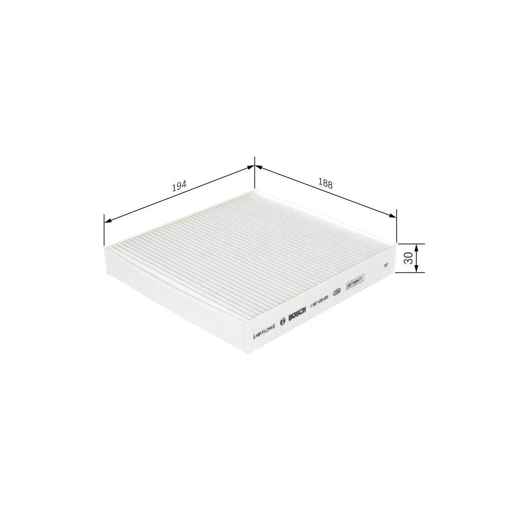 Фільтр салону BOSCH 1 987 435 005 для FIAT LANCIA, фото №1 Фільтр салону BOSCH 1 987 435 005 для FIAT LANCIA, фото №1