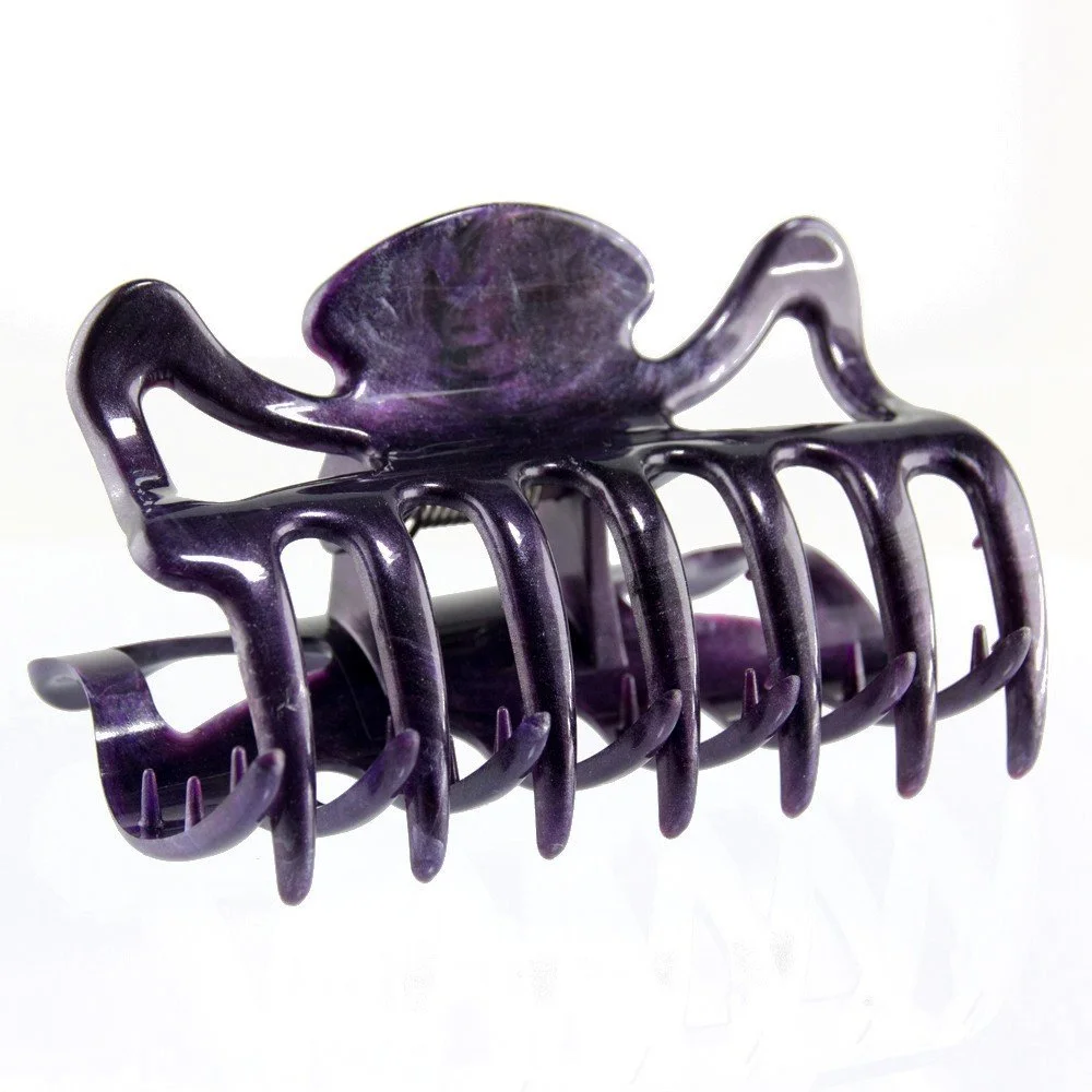 Заколка для волос большая WeLoveBeads 9 см, фиолетовый цвет - Сделано в Германии - 1 шт в упаковке, фото №1