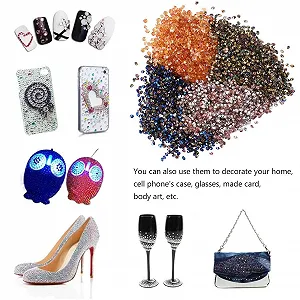 Кристали для манікюру Ipetboom, круглі, 4 упаковки по 5760 штук synthetic.ua - Фото 1