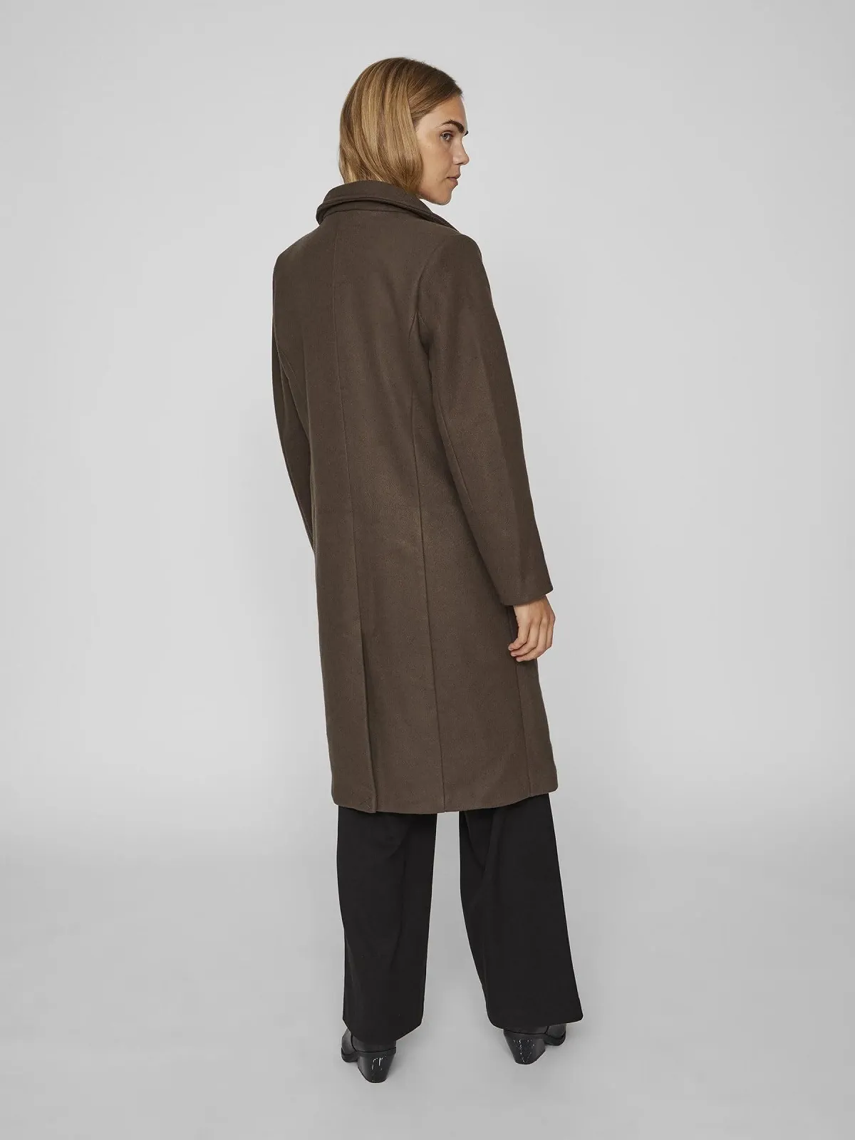 Пальто Vila Vivalji Wool-Noos Длинное, фото №4 Пальто Vila Vivalji Wool-Noos Длинное, фото №4