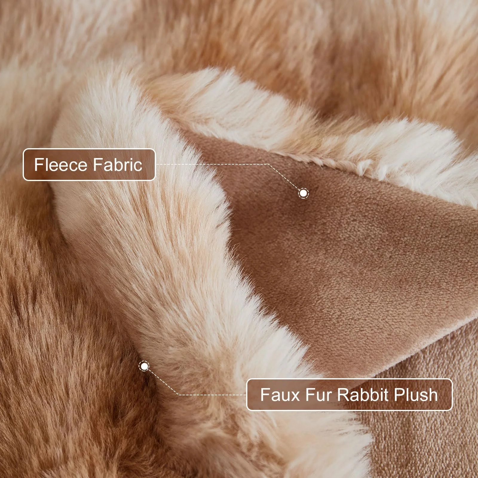 Плед Cuddly Rabbit Plush Super Soft Товстий 1000 г/м, фото №7