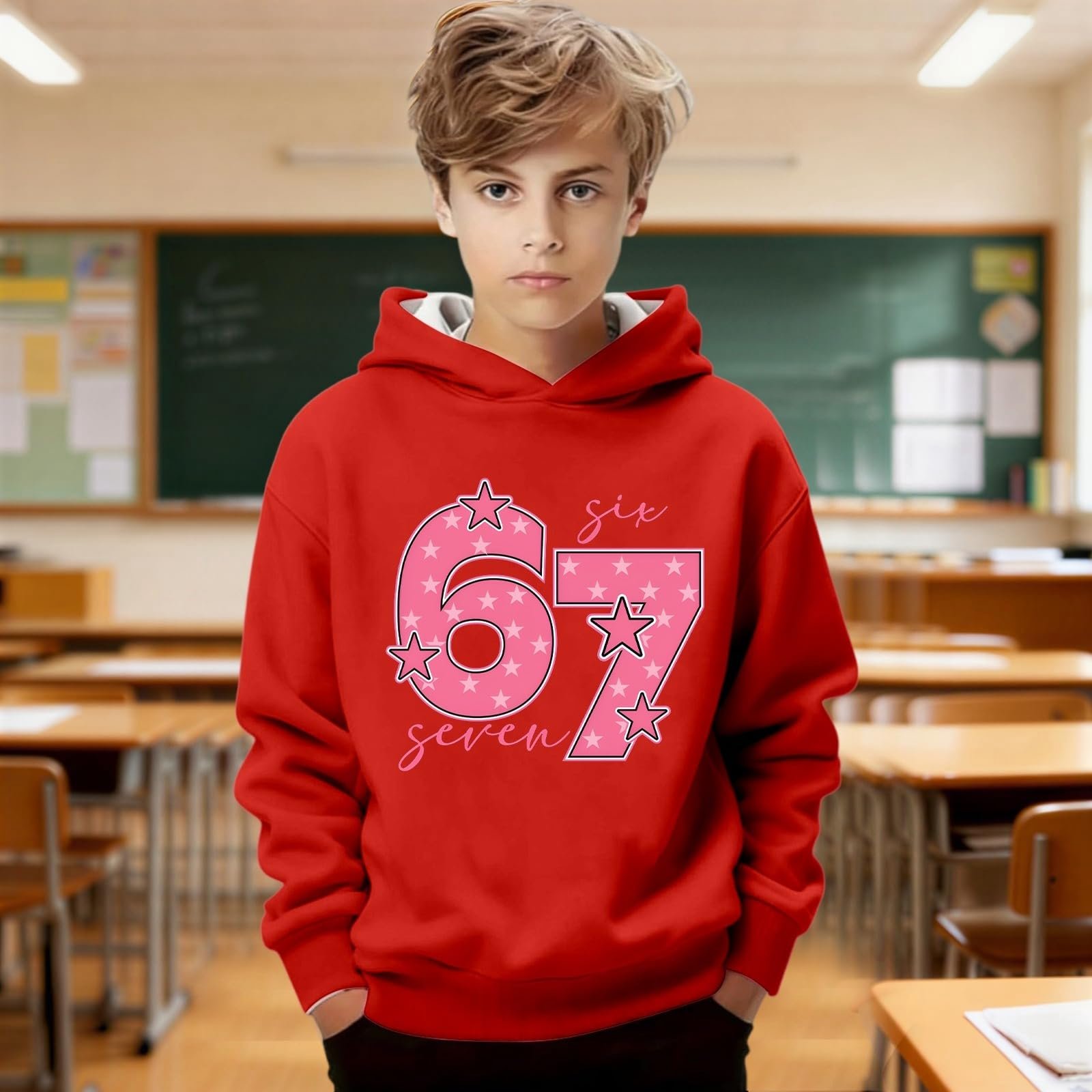 Детская Толстовка для Мальчиков Подростковый Худи для Девочек Удобный Пуловер Спортивный Повседневный Модный Худи с Капюшоном Теплый для Школы и Игр Толстовка с Длинными Рукавами, фото №2