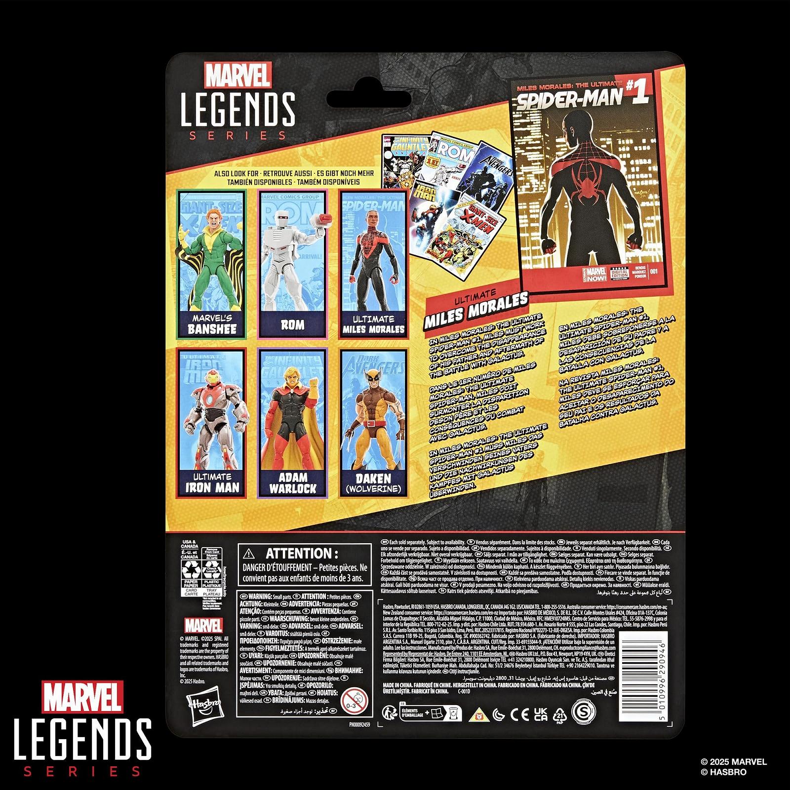 Фигурка Человек-паук Майлз Моралес Marvel Legends Series Ultimate, Черный, фото №13
