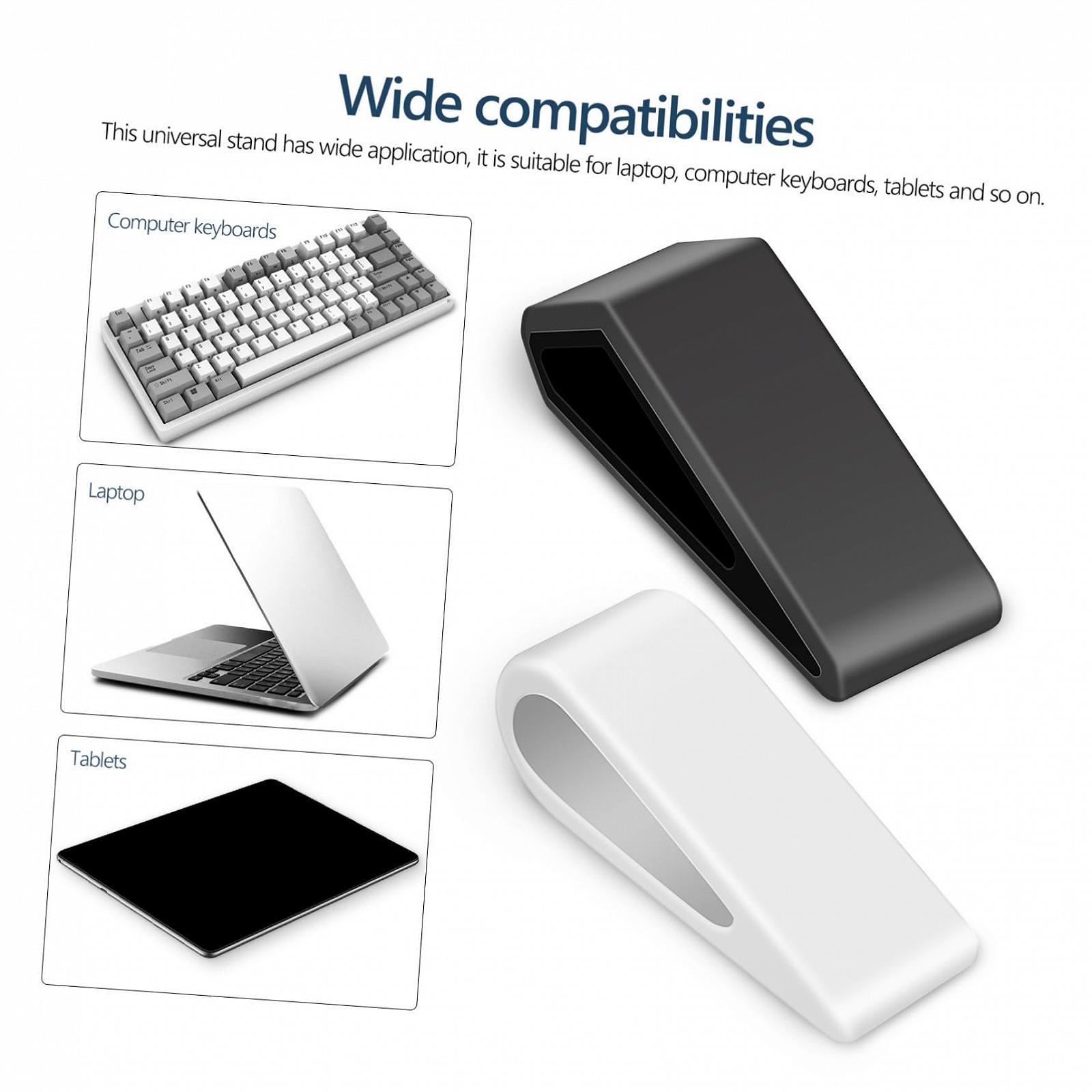 Підставка для ноутбука Регульована по висоті, протиковзка з функцією охолодження, ергономічна для клавіатури, 4 шт., фото №7