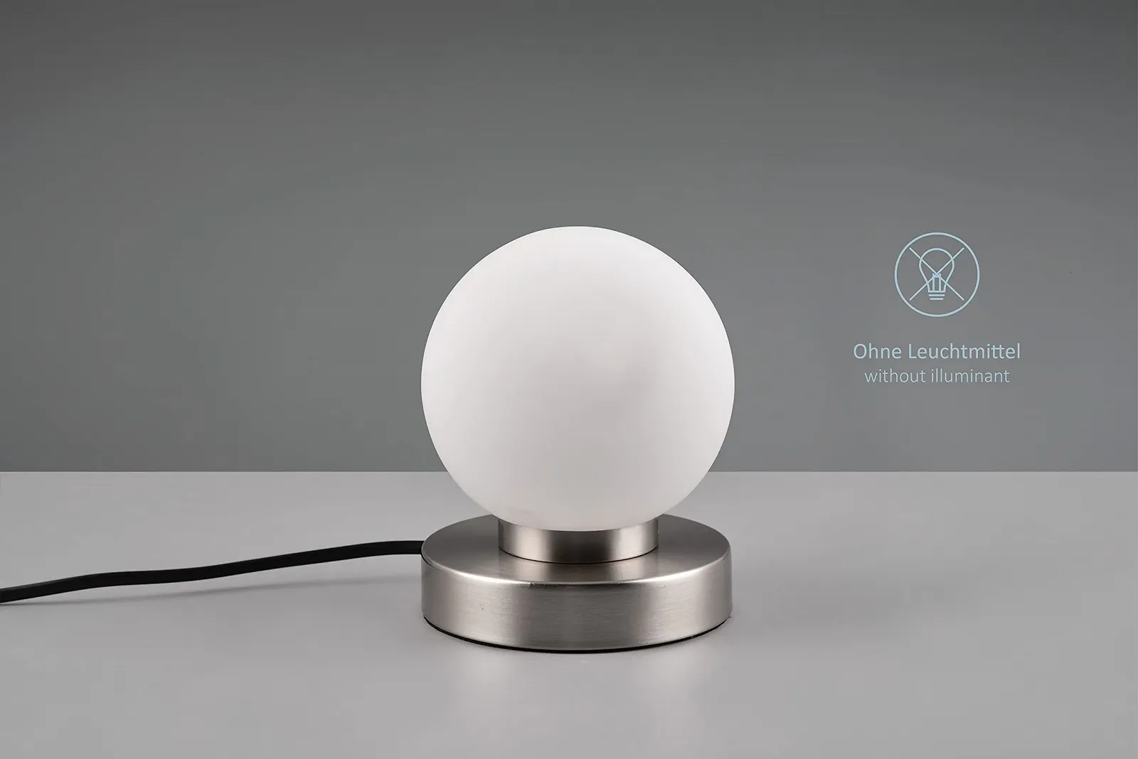 Настільна лампа Pekka Нікель Метал Скляний плафон Помаранчевий E14 15 см, фото №5