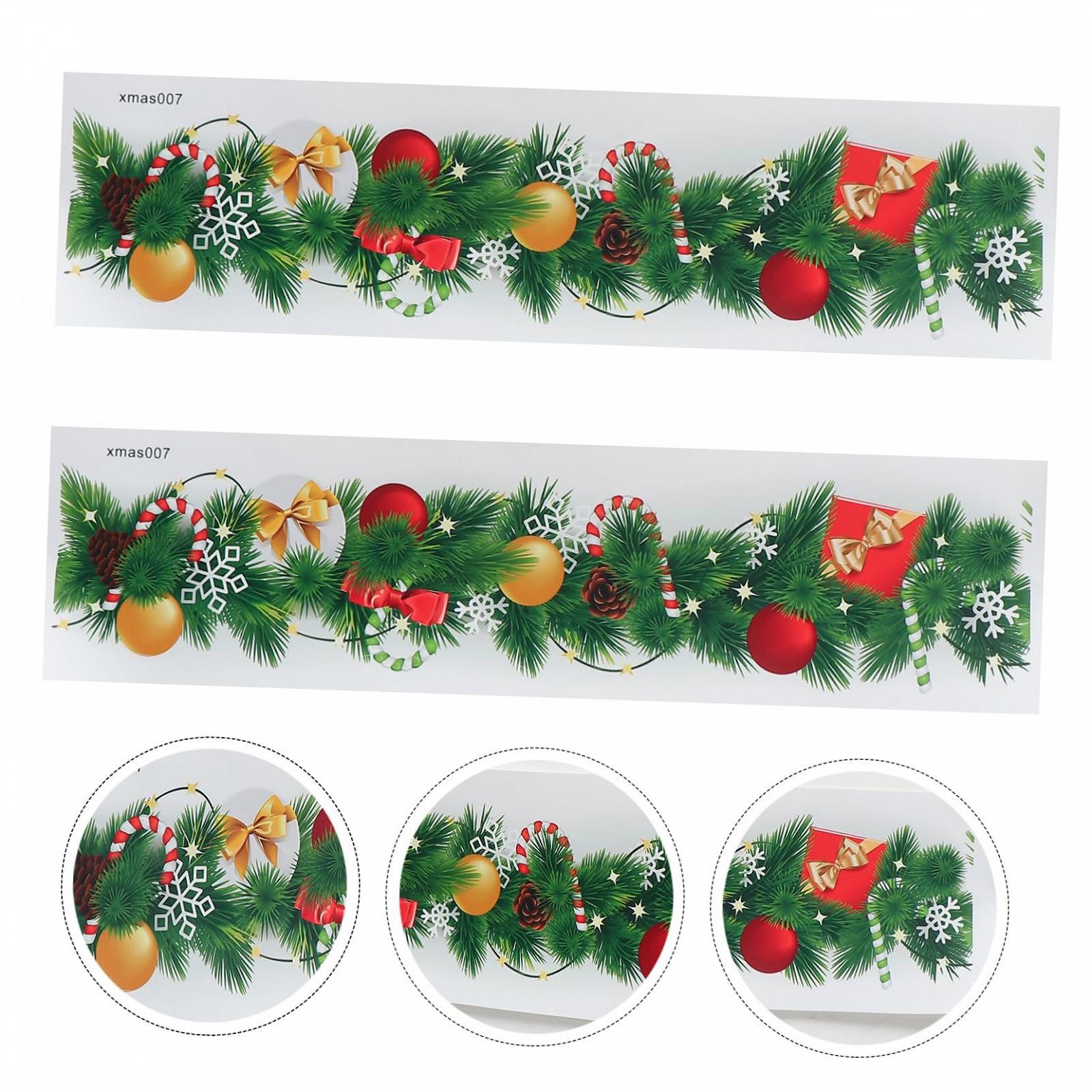 Наклейки на стену HOMSFOU Рождественские декоративные самоклеящиеся 2 шт., фото №9