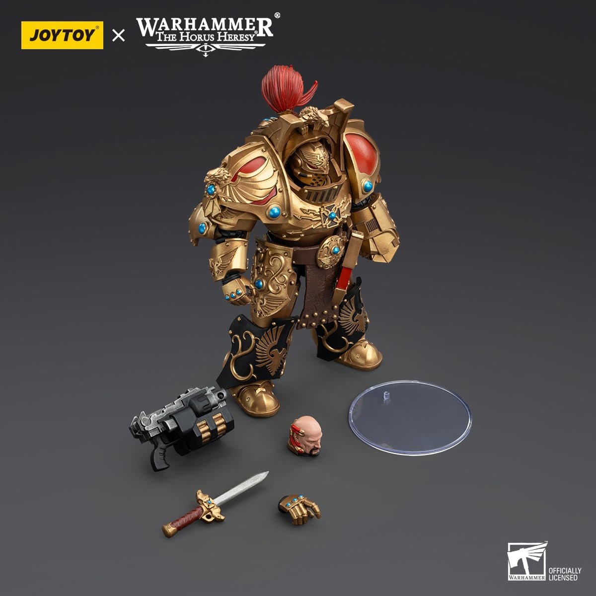 Фігурка Екшн Joytoy Warhammer The Horus Heresy 1/18 Legio Custodes Aquilon Terminator Squad Aquilon з Lastrum Storm Bolter JT00744, фото №7