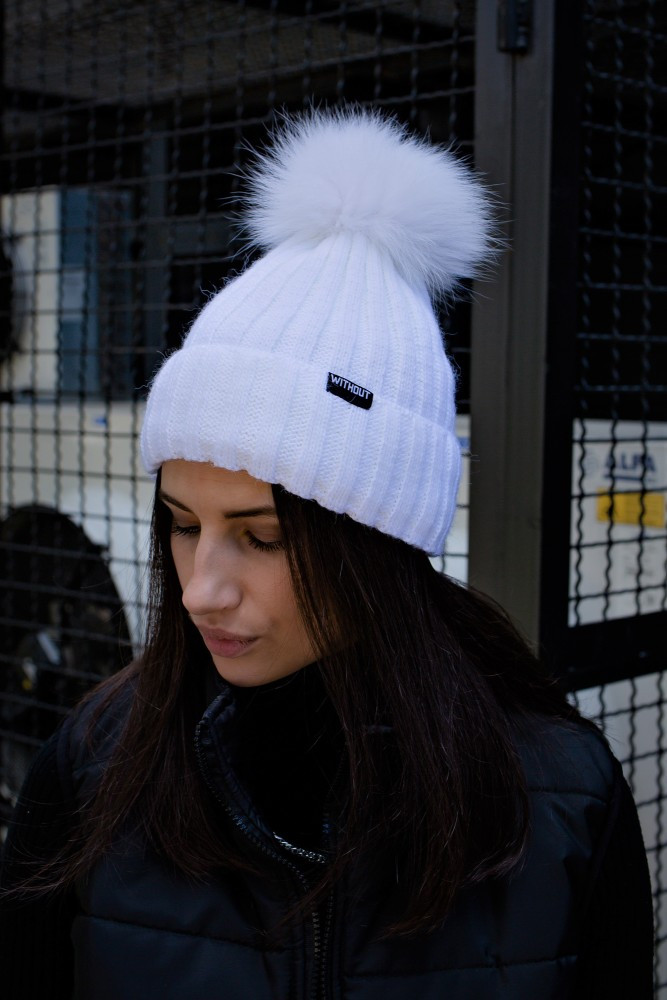 Зимова Шапка Without General Logo White, фото №4 Зимова Шапка Without General Logo White, фото №4