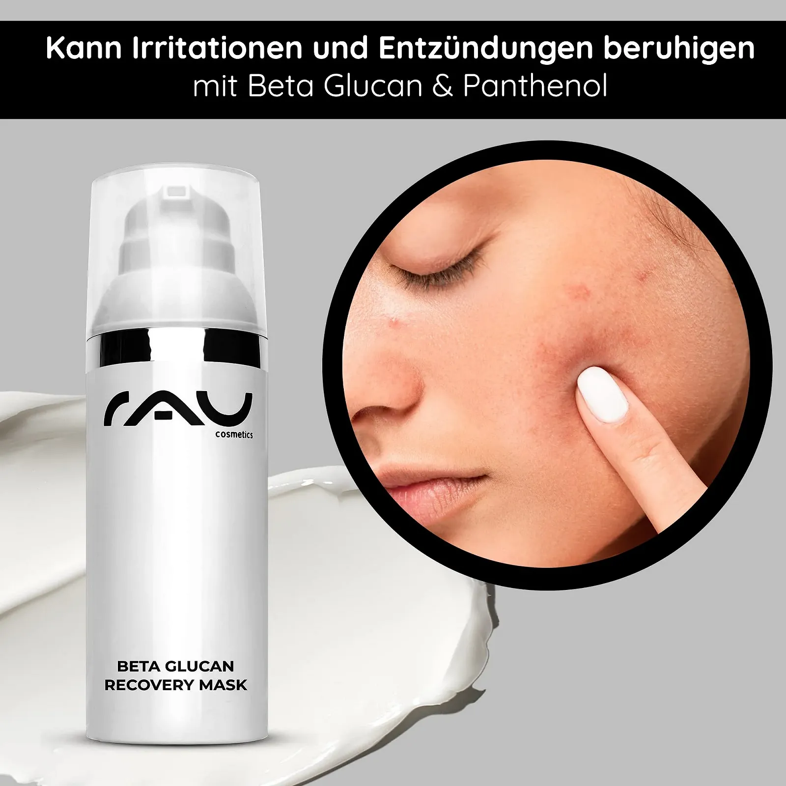 Маска для обличчя RAU Beta Glucan Recovery 50 мл - Заспокійлива, фото №4
