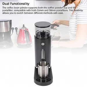 Электрическая кофемолка, аккумуляторная кофемолка Antistatisch 685 Черный synthetic.ua - Фото 1