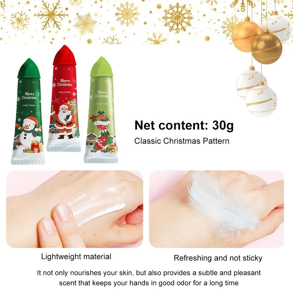 Крем для рук Набір Міні-набір кремів для рук Різдвяний крем для догляду за руками, 3 шт, фото №3