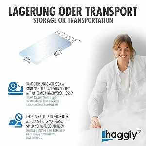Чохол для матраца для перевезення haggiy Захисний, Білий synthetic.ua - Фото 1