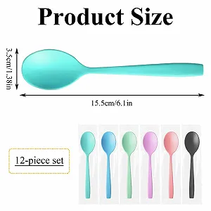 Ложка Pack of 24 Різнокольорова 15.5 см synthetic.ua - Фото 1