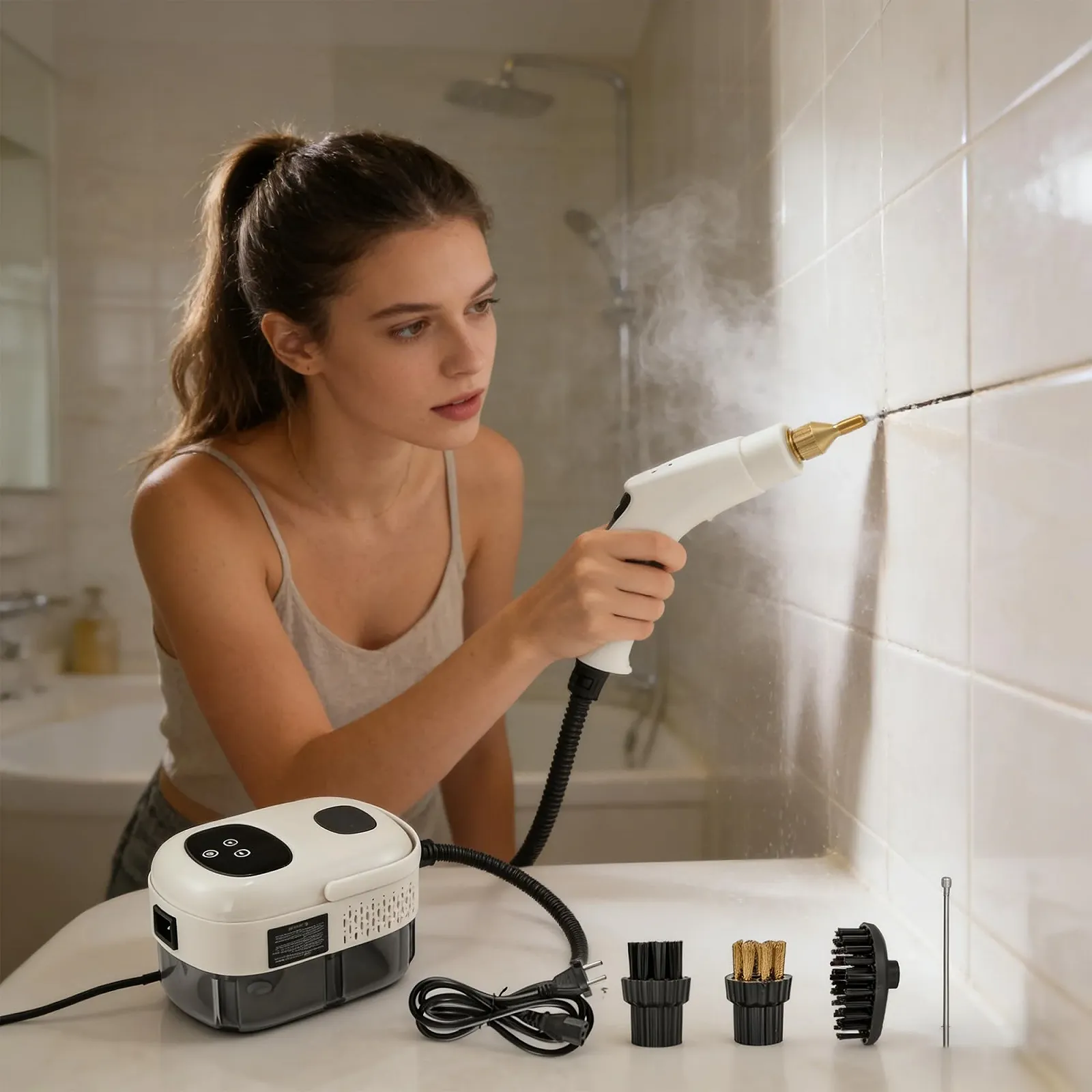 Пароочисник WYFCR ручний ABS Білий, фото №2 Пароочисник WYFCR ручний ABS Білий, фото №2