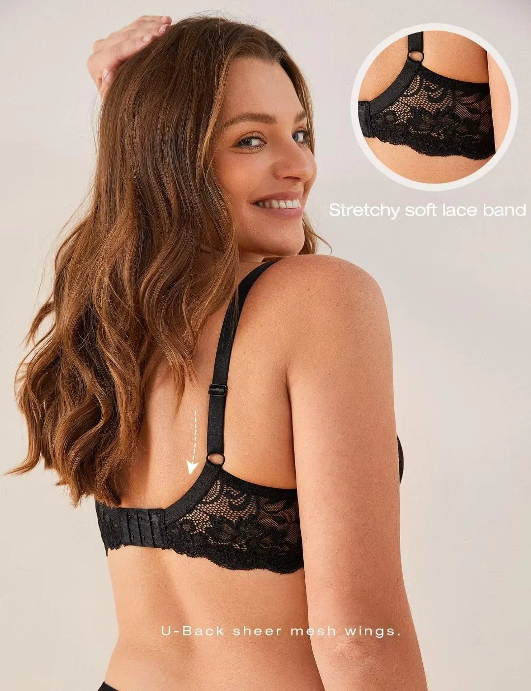 Бюстгальтер Deyllo Push-Up кружевной на косточках с подкладкой увеличивающий на один размер чашки, фото №4 Бюстгальтер Deyllo Push-Up кружевной на косточках с подкладкой увеличивающий на один размер чашки, фото №4