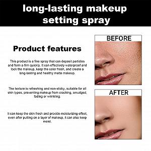 Спрей для фиксации макияжа, стойкий фиксатирующий спрей, матовый спрей, финишный уход за кожей synthetic.ua - Фото 1