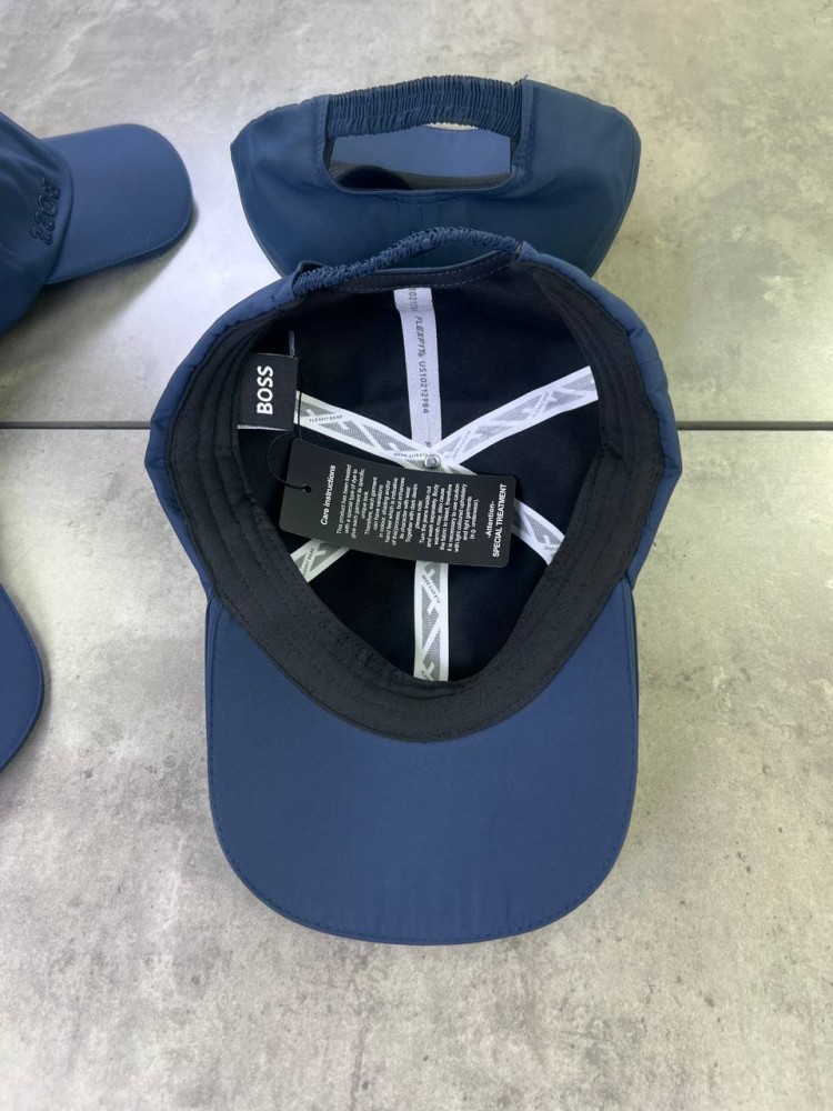 Кепка Boss темно-синя з прогумованим лого на боці gu600, фото №6 Кепка Boss темно-синя з прогумованим лого на боці gu600, фото №6