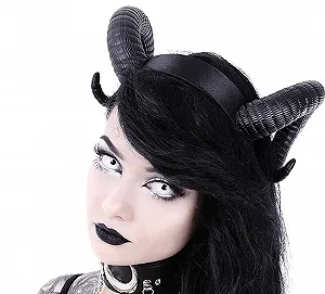 Обруч SINISTER Готичний головний убір Роги Сатани - Фото 1