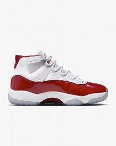 Кросівки Jordan 11 Retro Cherry (2022) 44 synthetic.ua - Фото 1