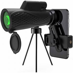 Монокуляр HZYDD Телеcкоп 10x42 Комфортабельний з адаптером для смартфона и штативом BAK4 Prism FMC-лінза безпечний для будь-яких погодних умов - Фото 1