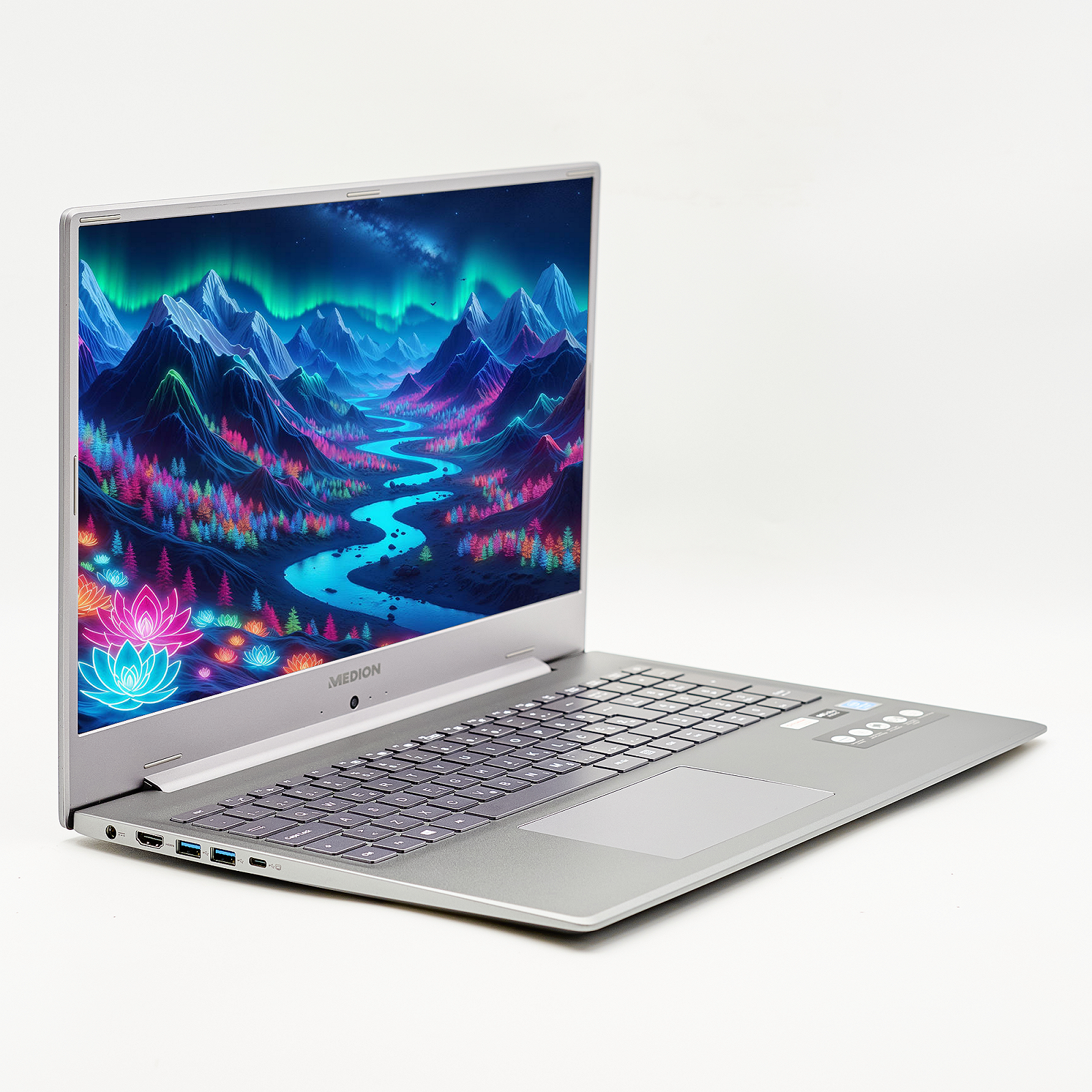 Ноутбук Medion Akoya E17201 17.3" Intel RAM 8 ГБ SSD 256 ГБ Intel Graphics FullHD IPS Метал Цвет: б/в, фото №2