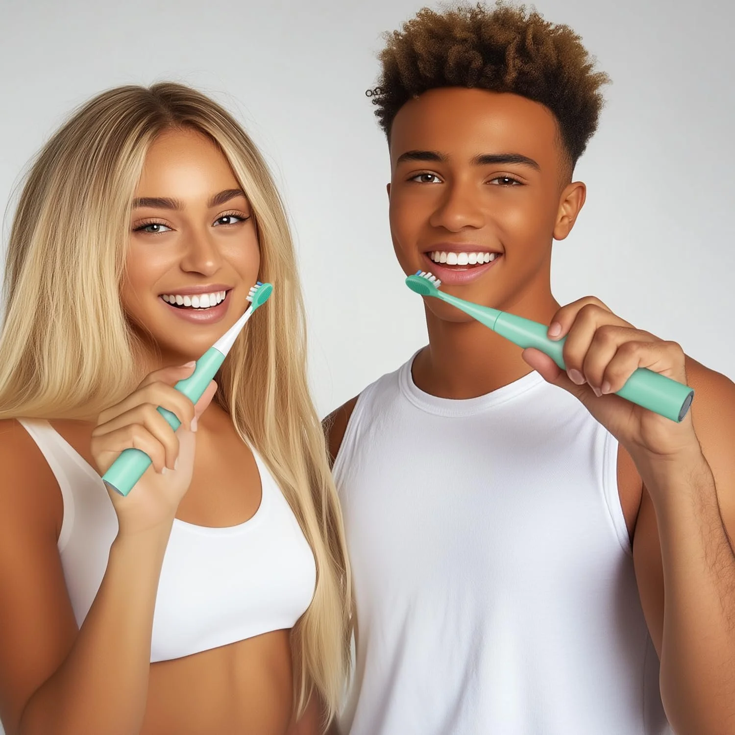 Электрическая зубная щетка VOYOR-HEALTH ET110 звуковая 41000 движений/мин 3 режима 6 насадок Зеленая, фото №7