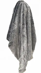 Покривало Штучне хутро AMBIENTE-LEBENSART Коротке волосся Срібна лисиця, 150 x 200 см synthetic.ua - Фото 1