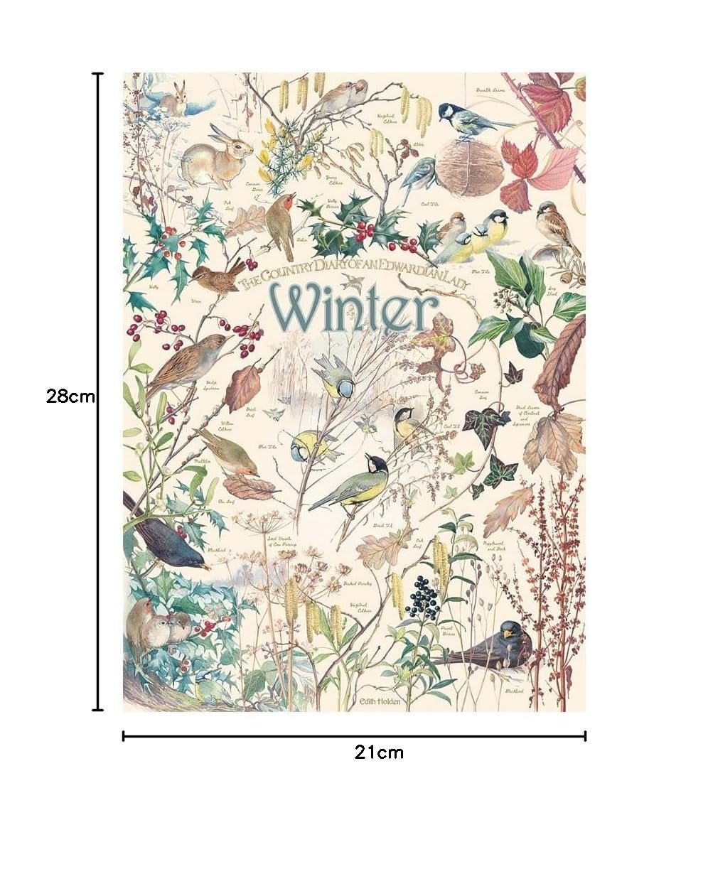 Пазл Cobble Hill Country Diary Winter 1000 элементов с плакатом, фото №3